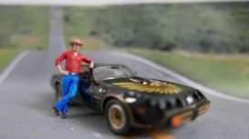 Figures diorama - Burt Reynolds Bandits red/blue - 1:43 - Cartrix - CTPL022 - CTPL022 | The Diecast Company